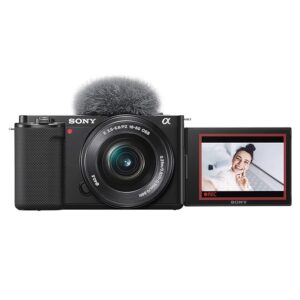 Sony Alpha ZV-E10L 24.2 Mega Pixel Interchangeable-Lens Mirrorless vlog Camera with 16-50 mm Lens