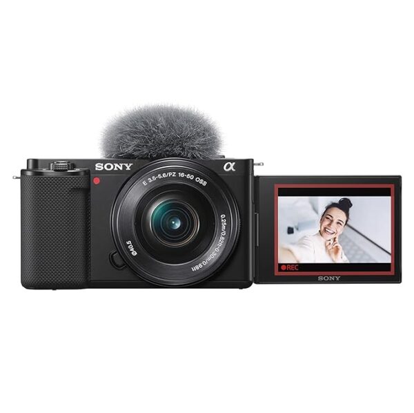 Sony Alpha ZV-E10L 24.2 Mega Pixel Interchangeable-Lens Mirrorless vlog Camera with 16-50 mm Lens